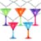 10ct. Multicolored Martini Glass Garden Patio String Lights
